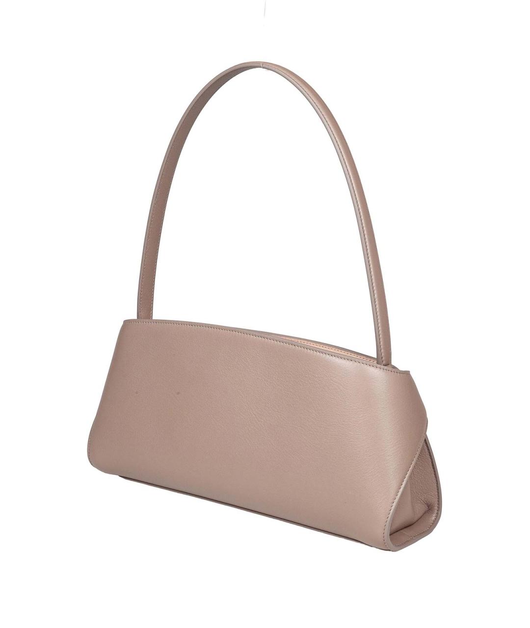 FERRAGAMO Бежевая кожаная сумка через плечо, фото 3