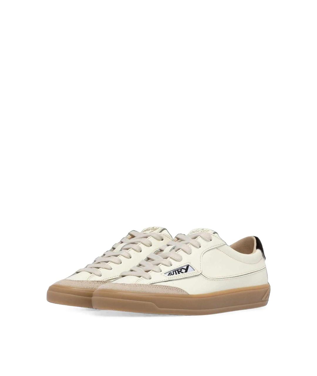 AUTRY Бежевые кожаные кеды, фото 2