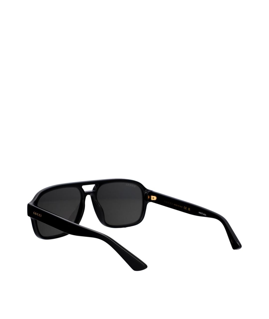 GUCCI Черные пластиковые солнцезащитные очки, фото 4