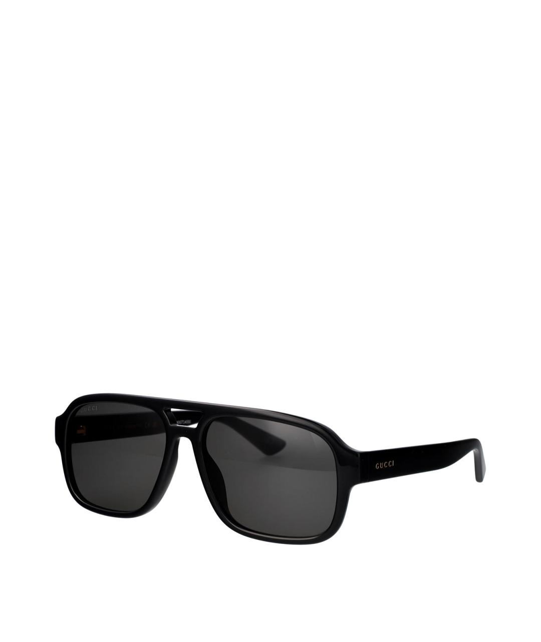 GUCCI Черные пластиковые солнцезащитные очки, фото 1
