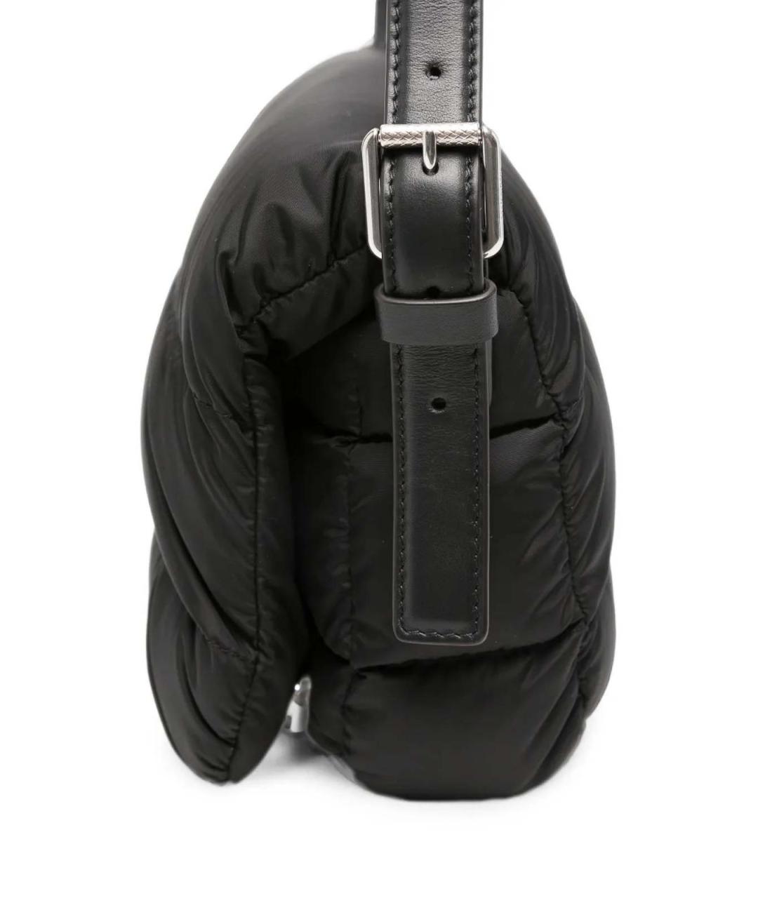 MONCLER Черная тканевая сумка через плечо, фото 2