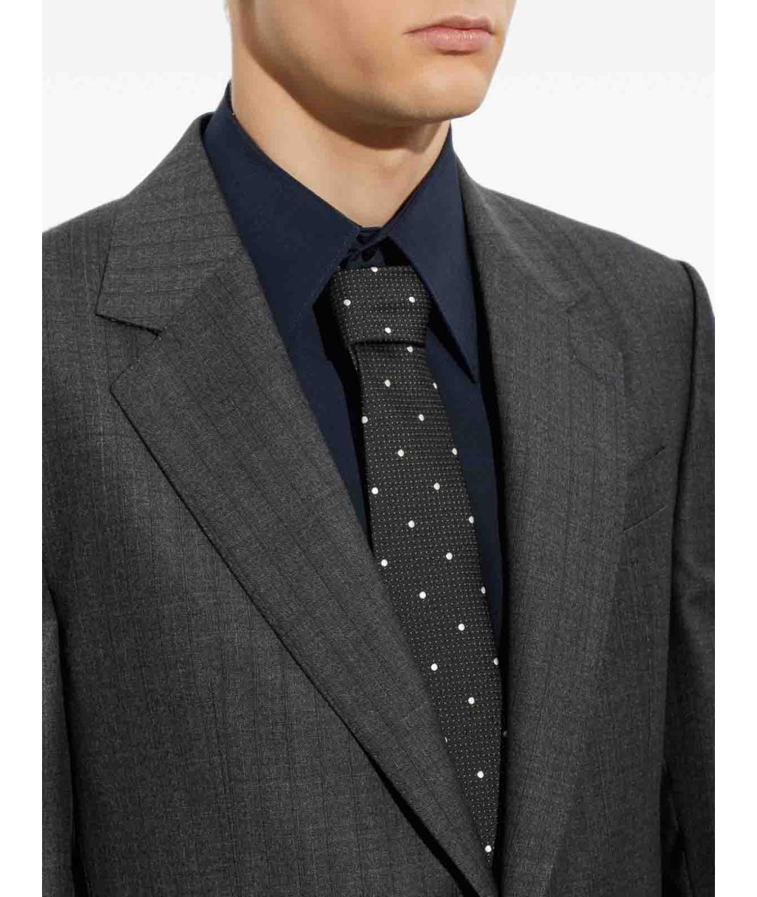 DOLCE&GABBANA Черный галстук, фото 4