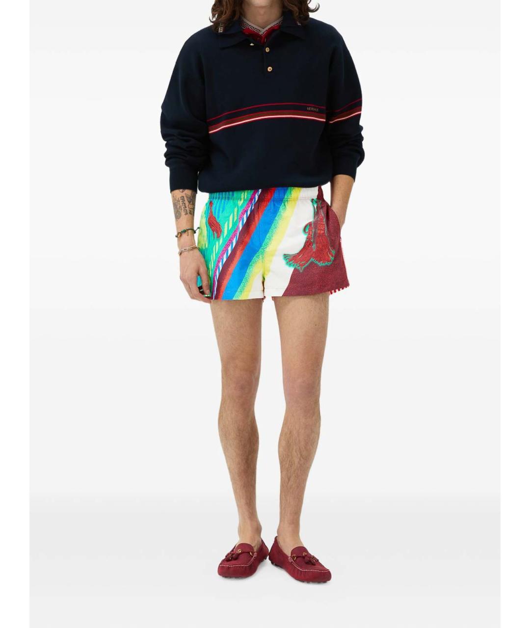 VERSACE Мульти шорты, фото 3
