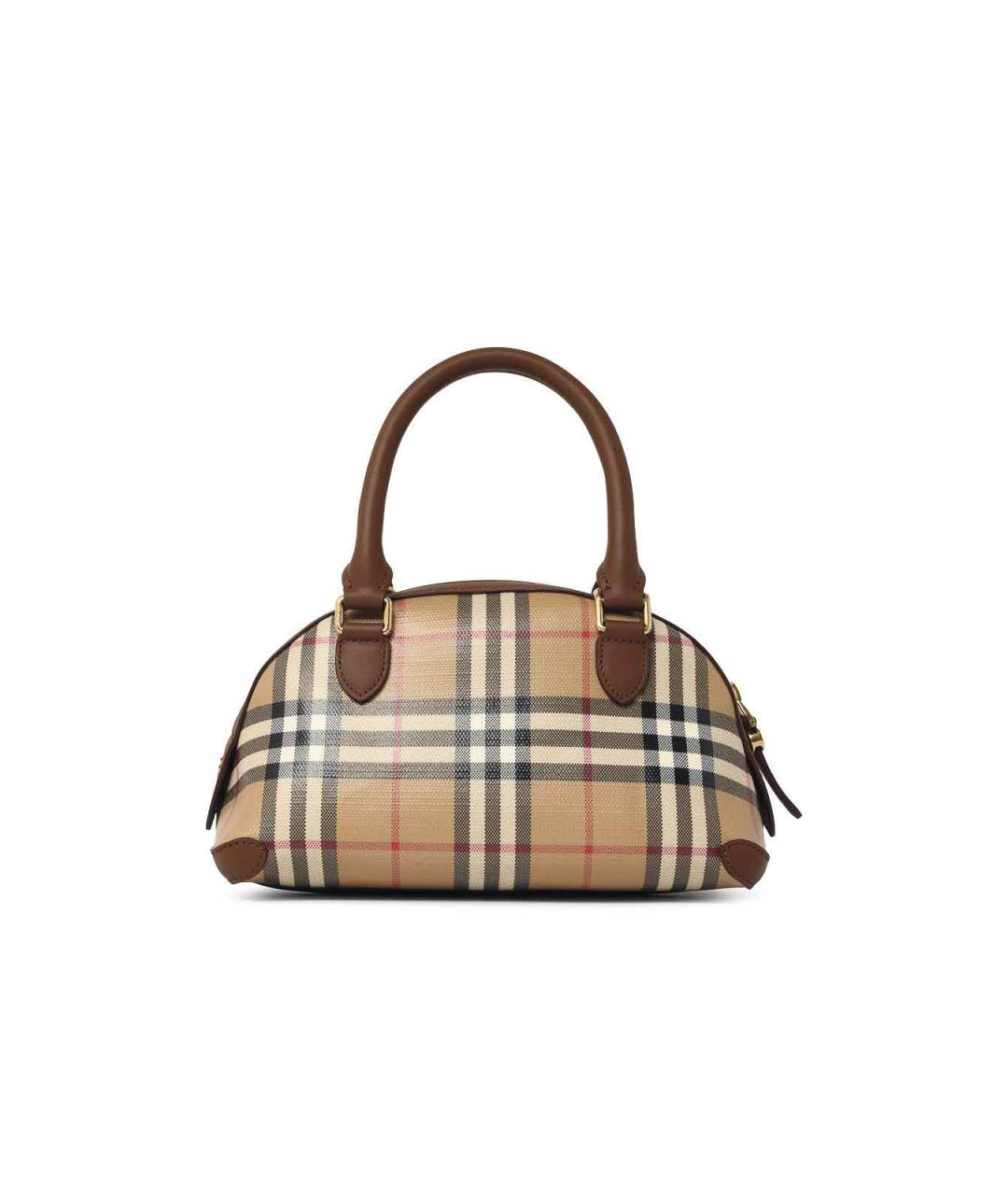 BURBERRY Бежевая сумка тоут из канвы, фото 3