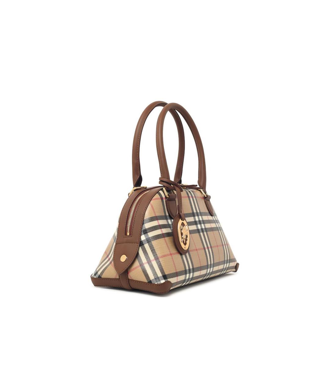 BURBERRY Бежевая сумка тоут из канвы, фото 2