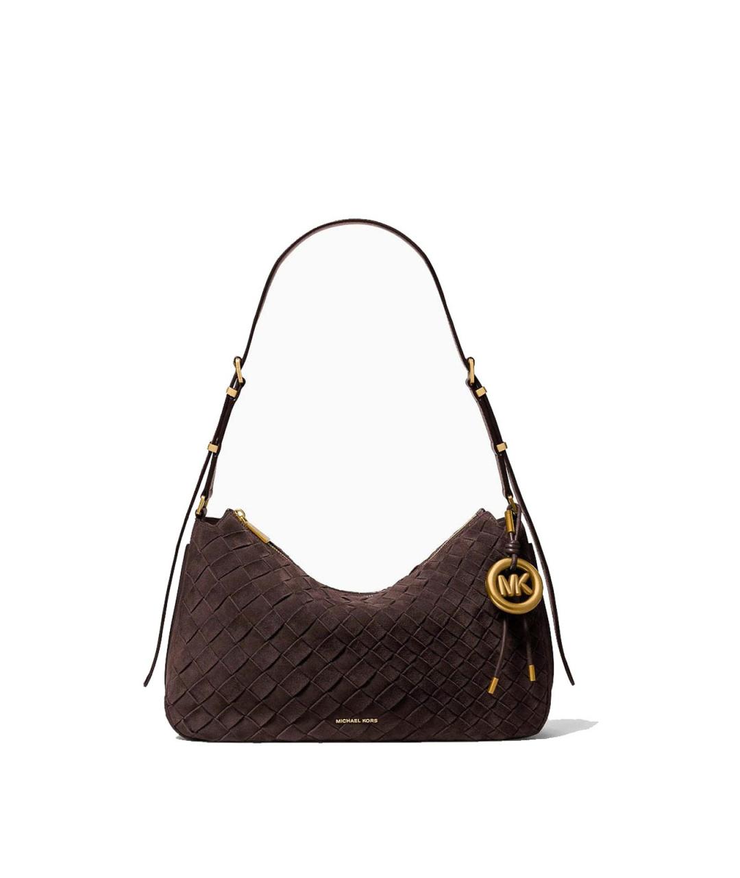 MICHAEL KORS Коричневая замшевая сумка через плечо, фото 1