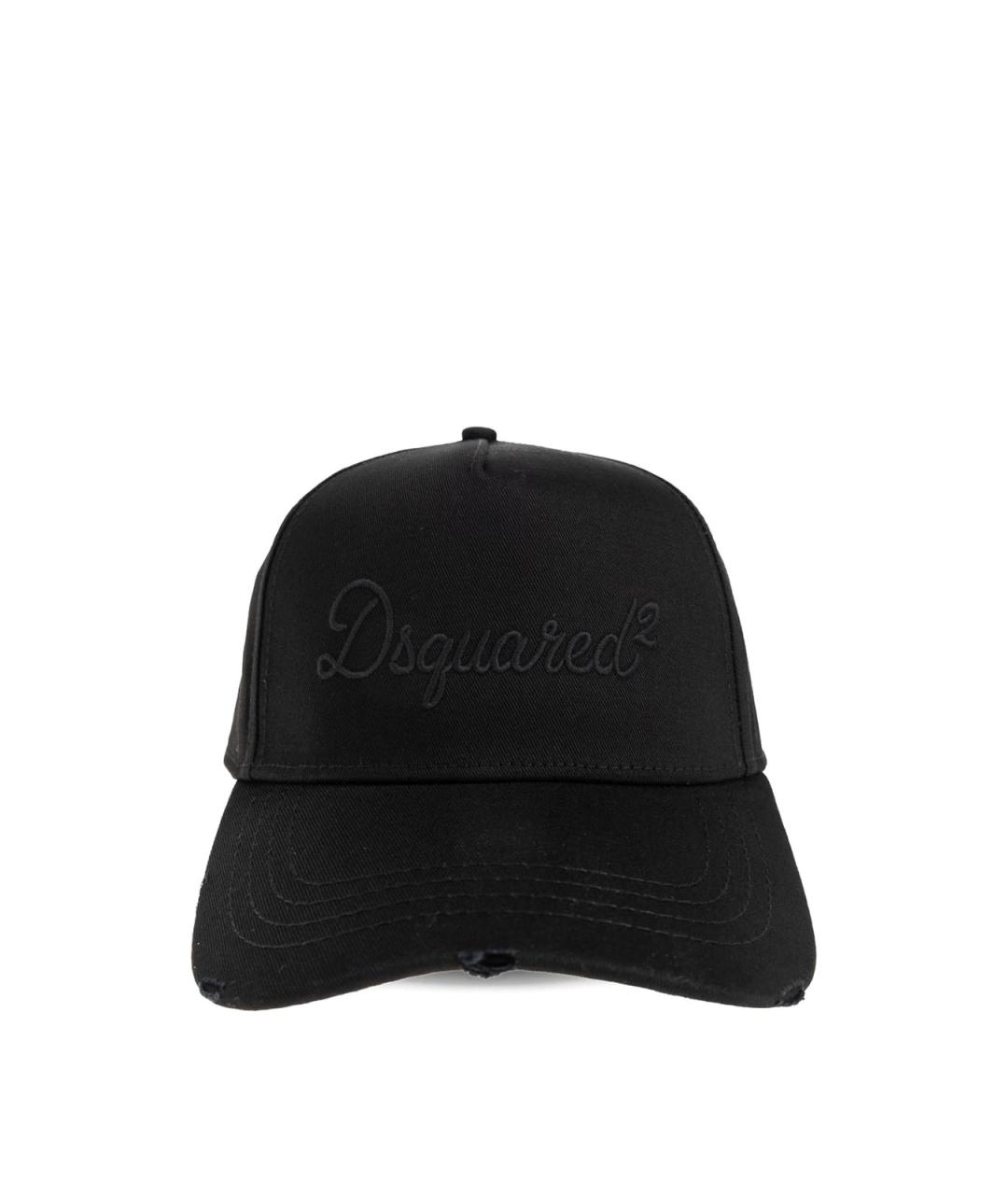 DSQUARED2 Черная хлопковая кепка/бейсболка, фото 1