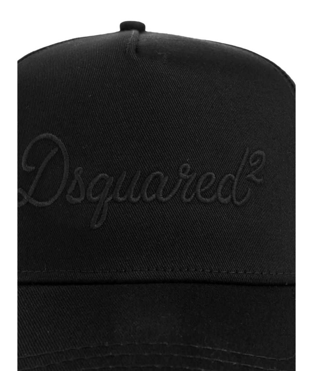DSQUARED2 Черная хлопковая кепка/бейсболка, фото 3
