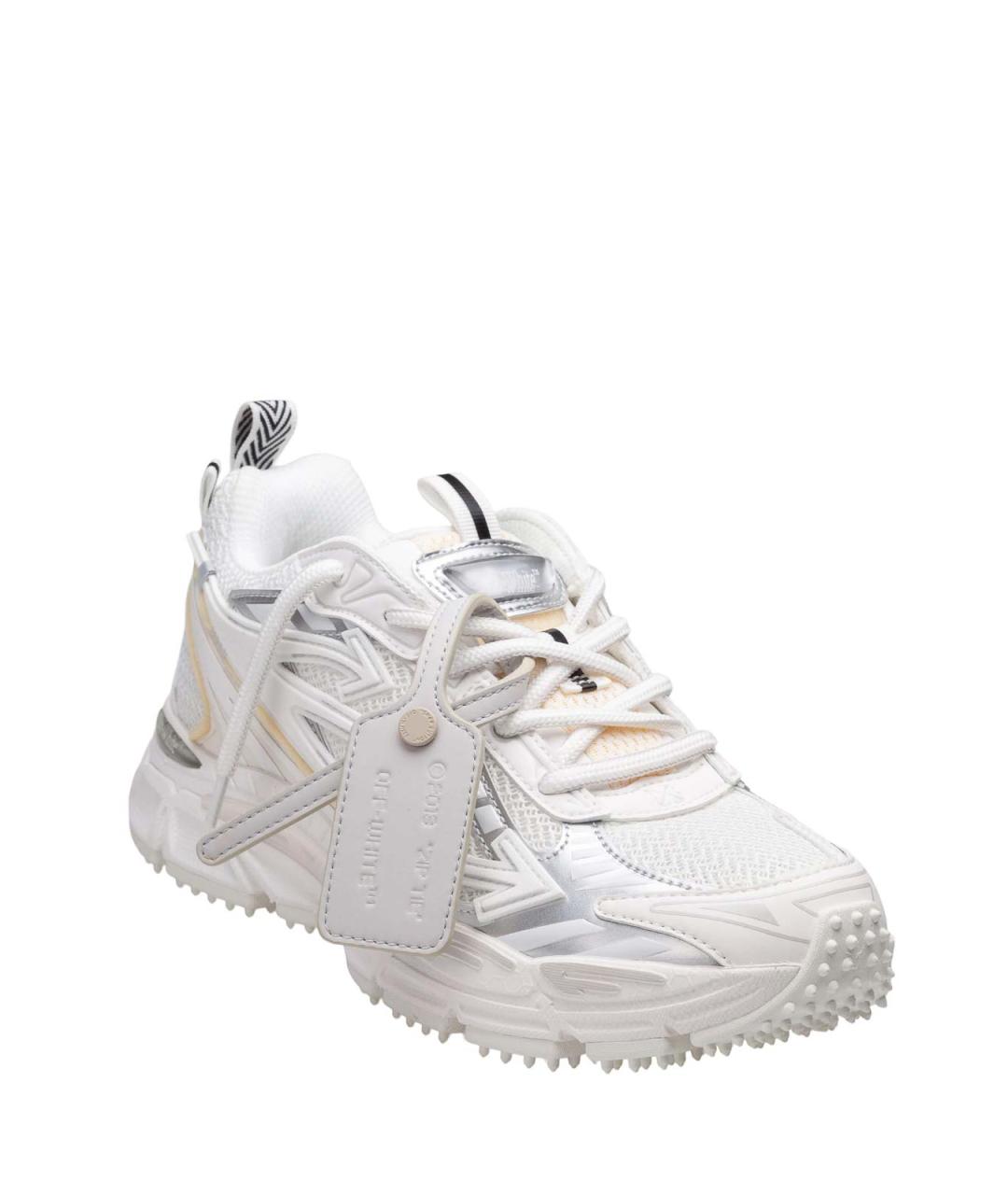 OFF-WHITE Белые текстильные кроссовки, фото 2