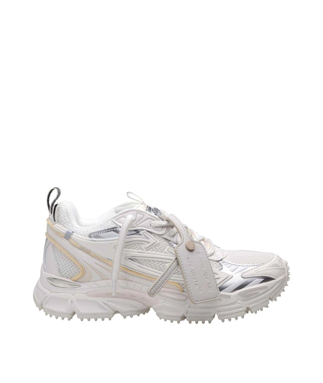 OFF-WHITE Белые текстильные кроссовки, фото 1