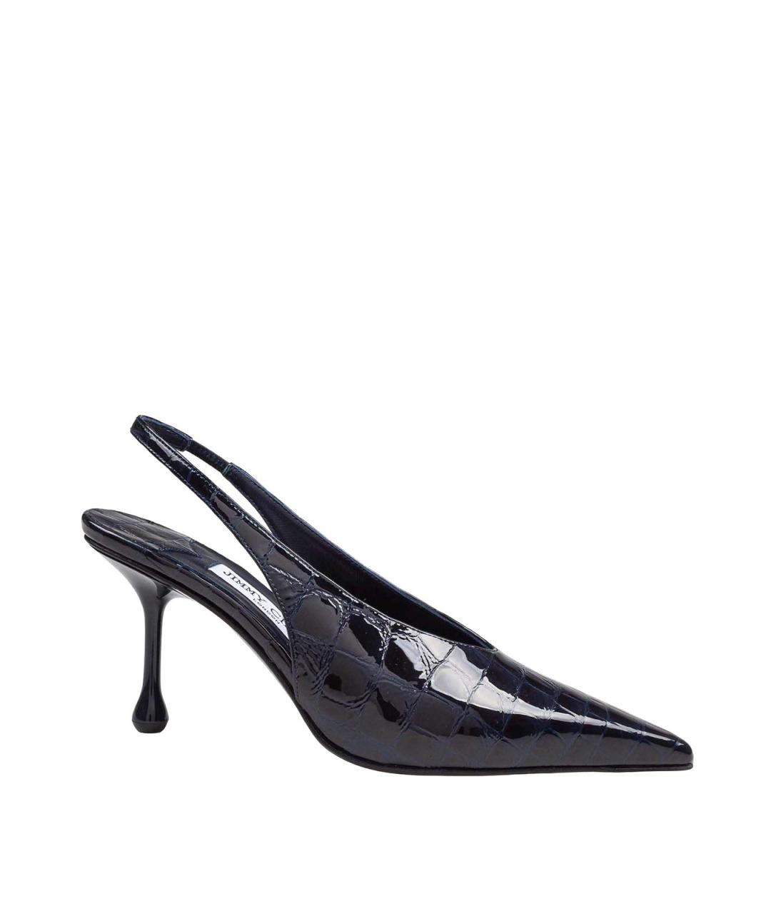 JIMMY CHOO Темно-синие туфли из лакированной кожи, фото 1