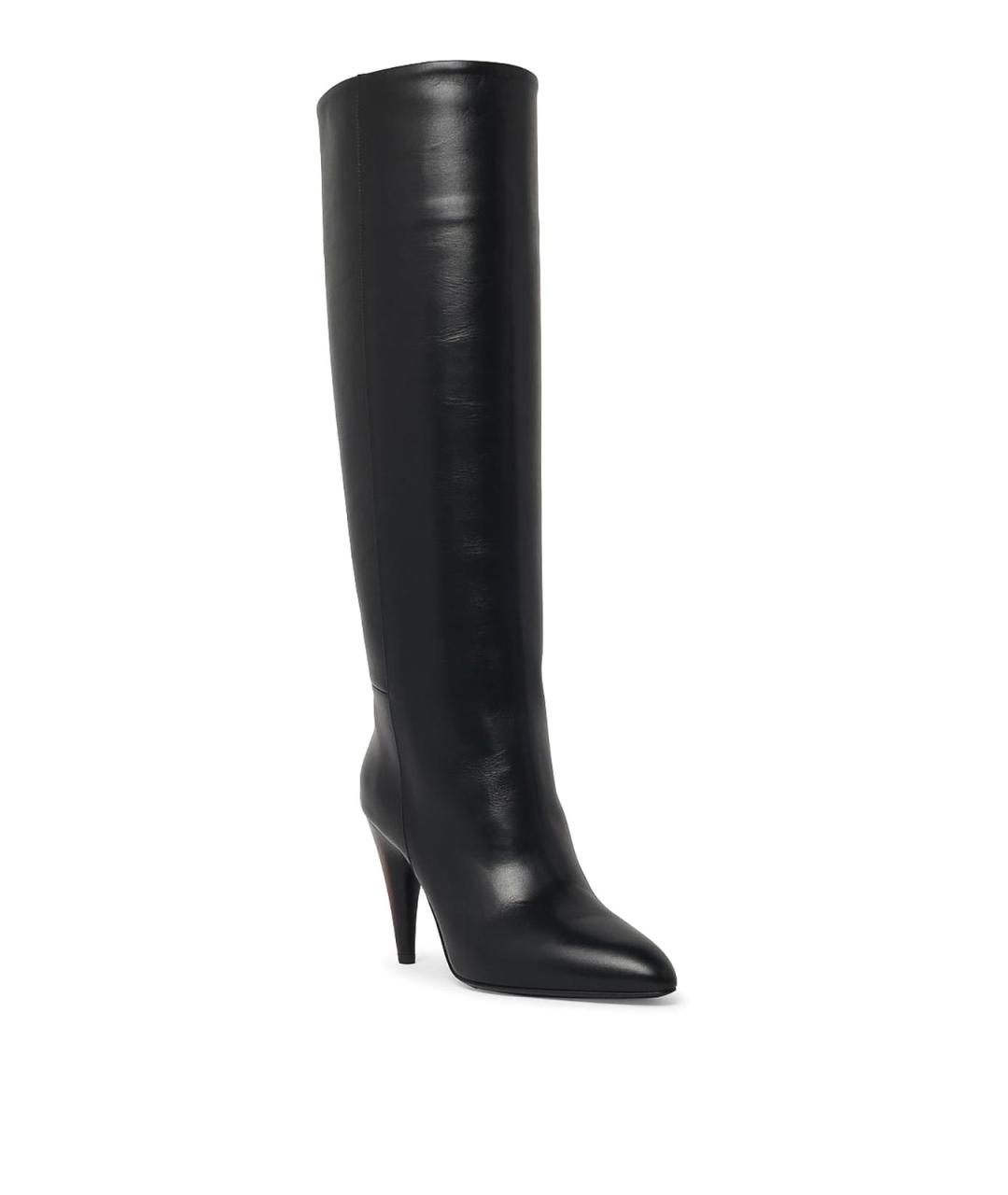 ISABEL MARANT Черные кожаные сапоги, фото 3