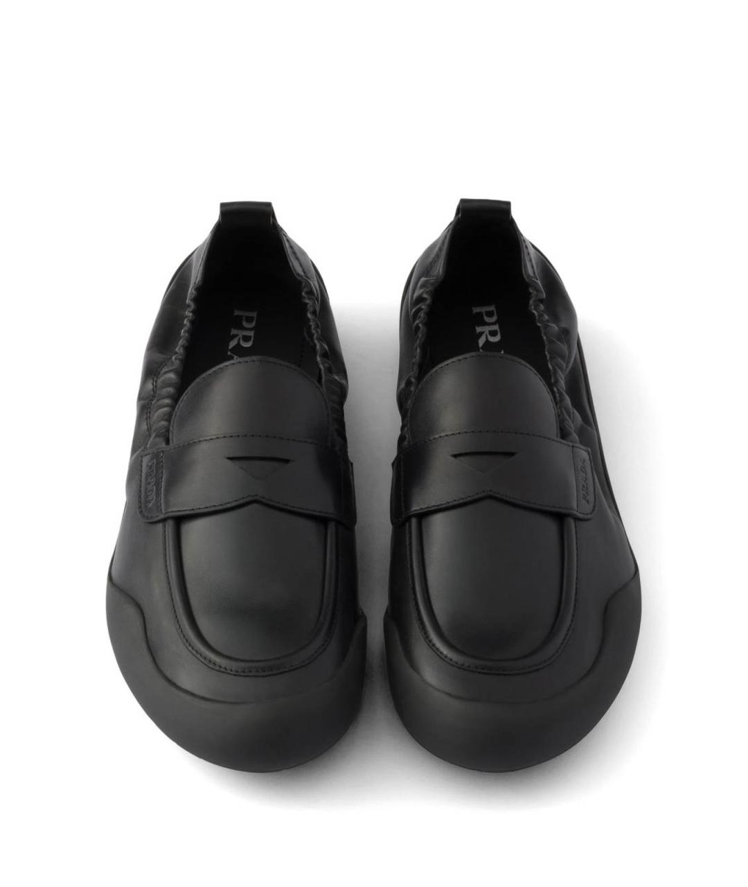 PRADA Черные кожаные лоферы, фото 6