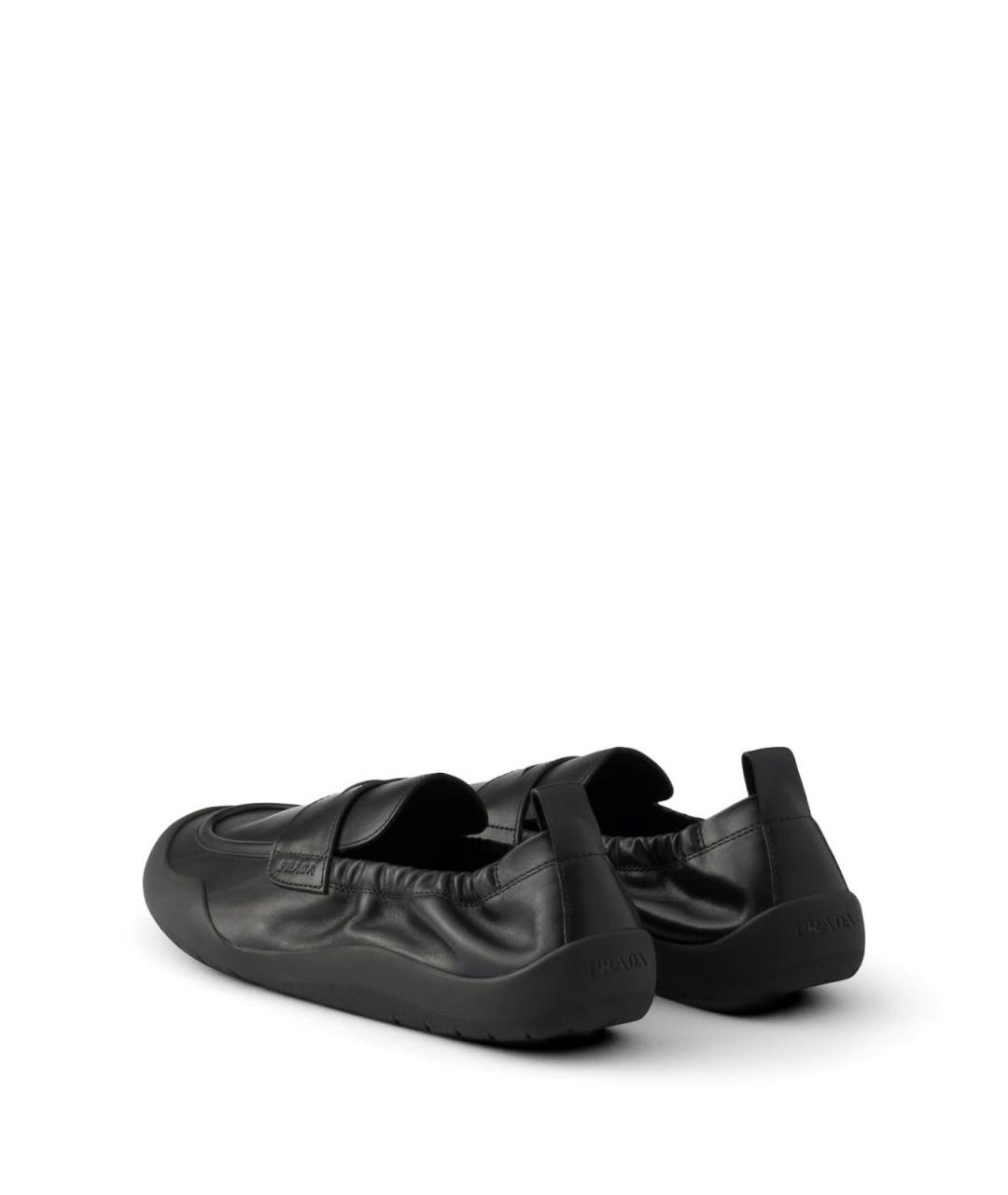 PRADA Черные кожаные лоферы, фото 4