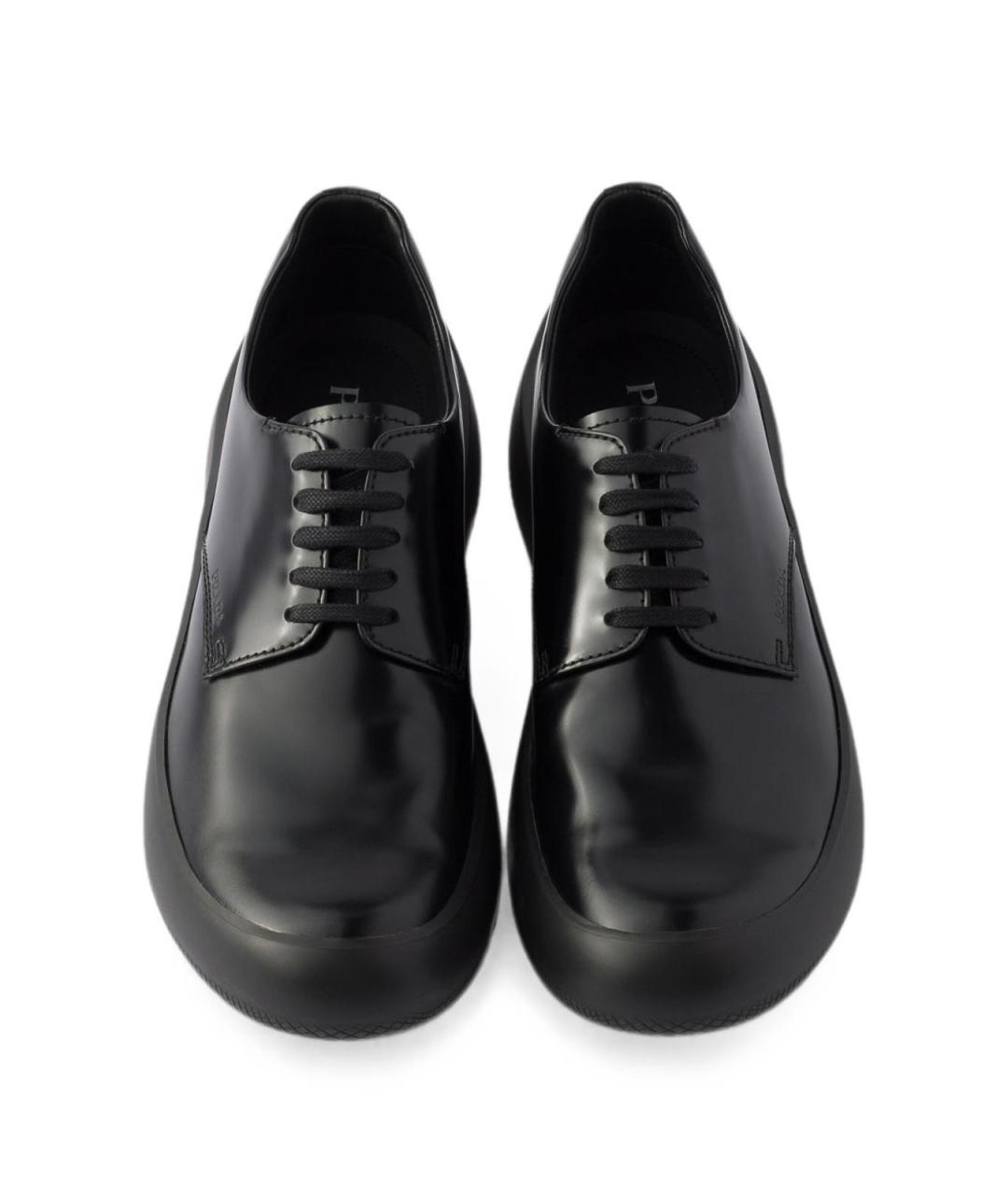 PRADA Черные кожаные туфли, фото 6