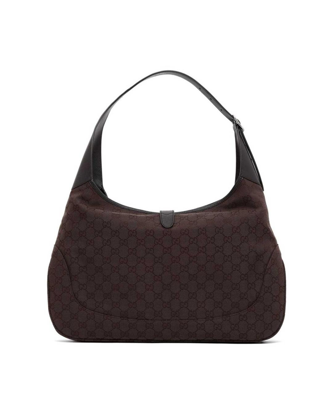 GUCCI Коричневая сумка на плечо из канвы, фото 4