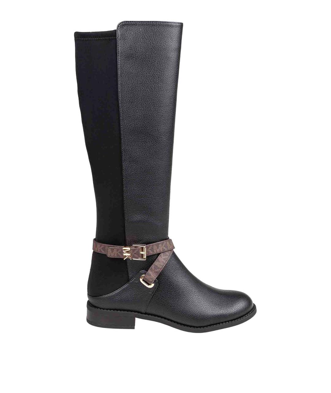 MICHAEL KORS Черные сапоги из искусственной кожи, фото 1