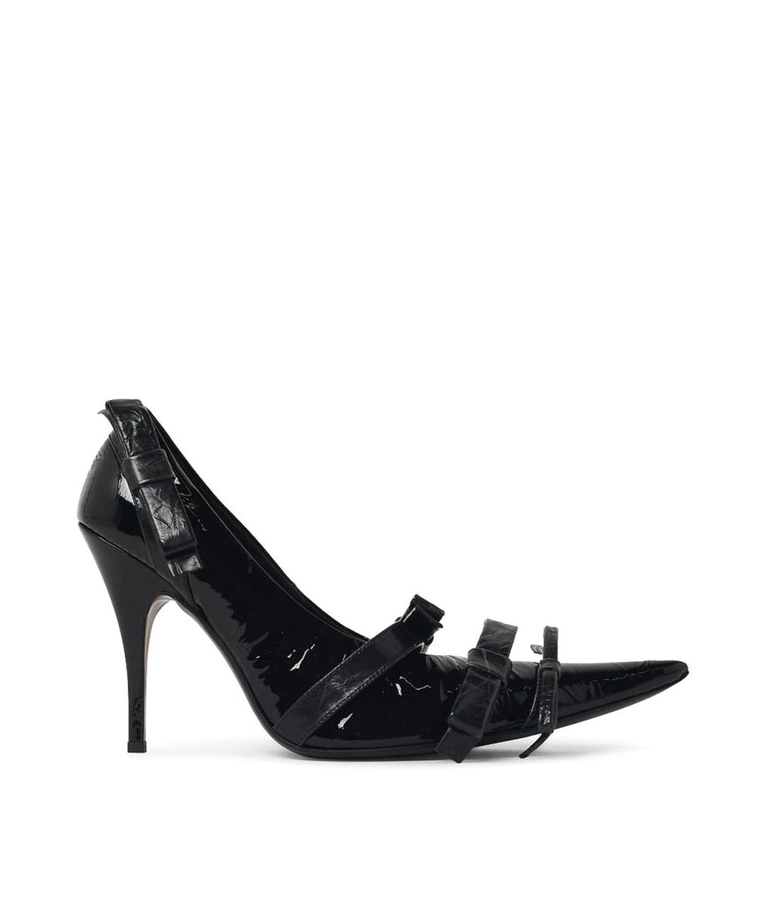 ACNE STUDIOS Черные туфли из лакированной кожи, фото 1