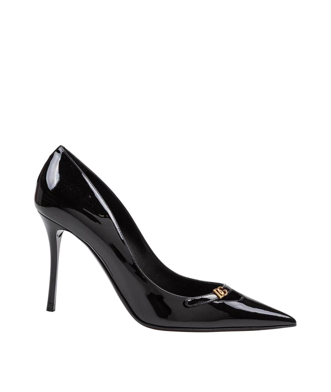 DOLCE&GABBANA Черные туфли из лакированной кожи, фото 1