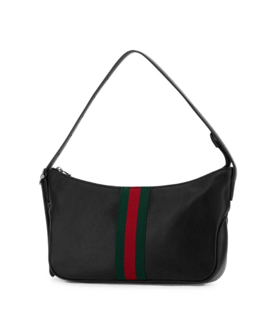 GUCCI Черная кожаная сумка на плечо, фото 2