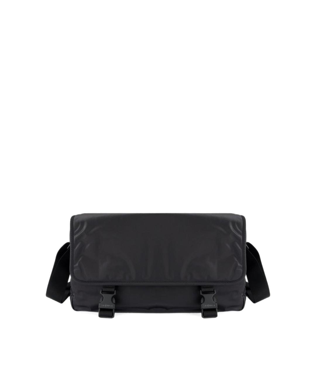 SAINT LAURENT Черная тканевая сумка на плечо, фото 1