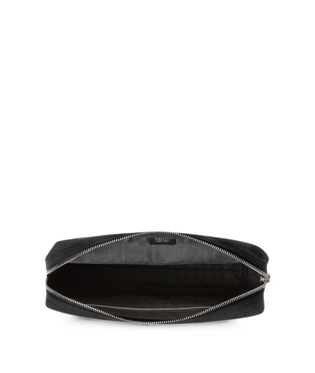FENDI Черная тканевая косметичка, фото 3