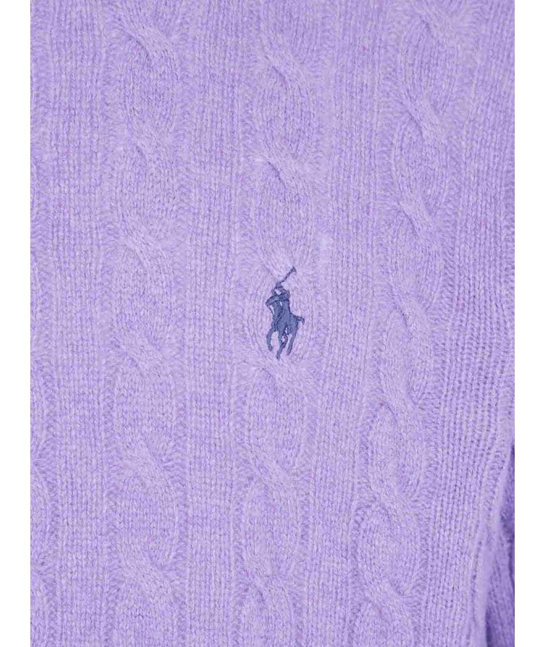 POLO RALPH LAUREN Фиолетовый шерстяной джемпер / свитер, фото 3