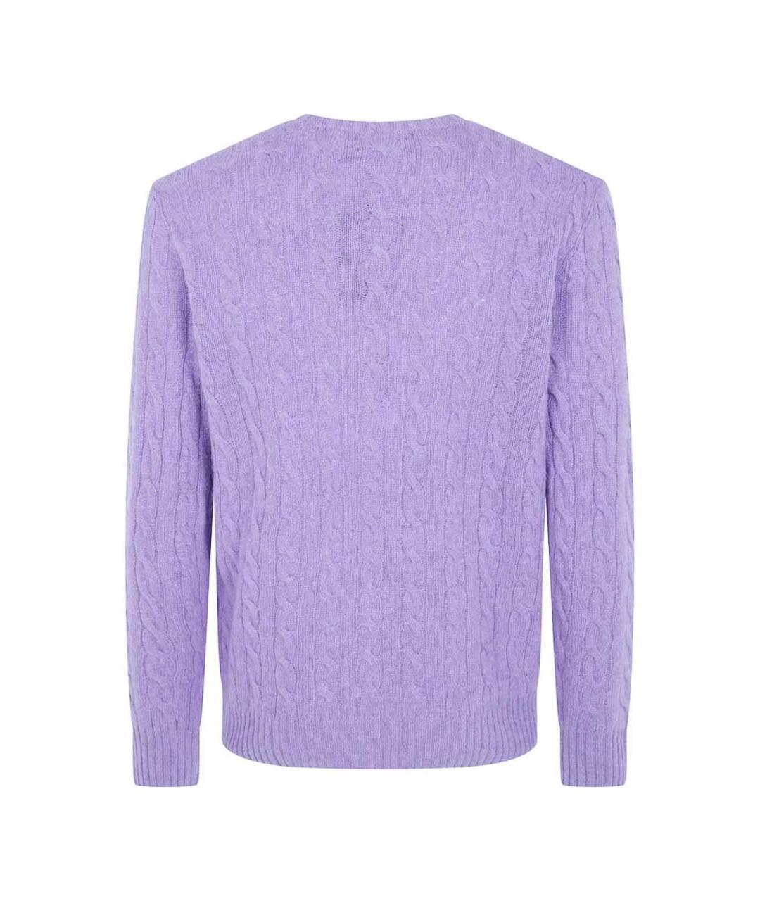 POLO RALPH LAUREN Фиолетовый шерстяной джемпер / свитер, фото 2