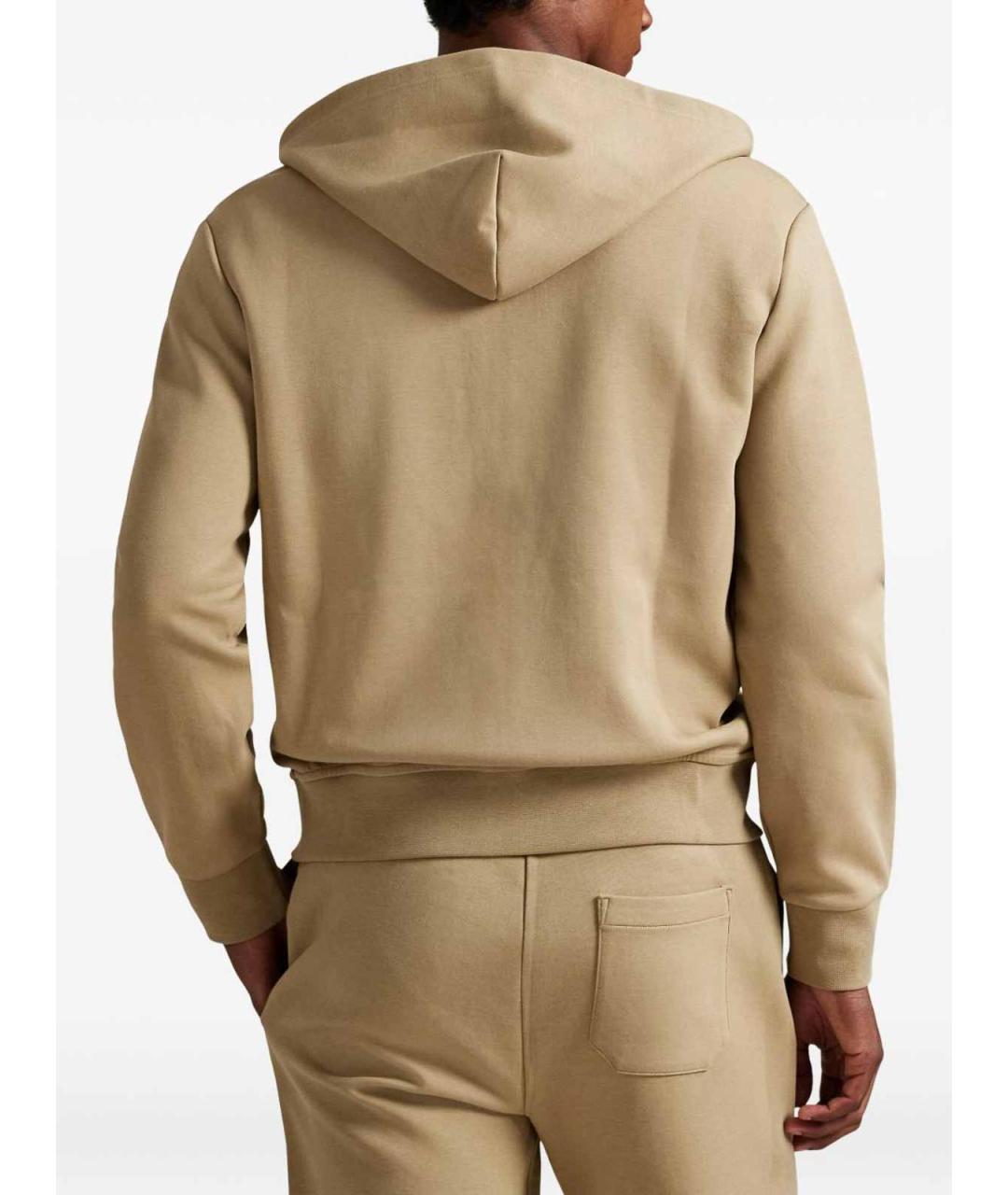 POLO RALPH LAUREN Бежевый хлопковый кардиган, фото 2