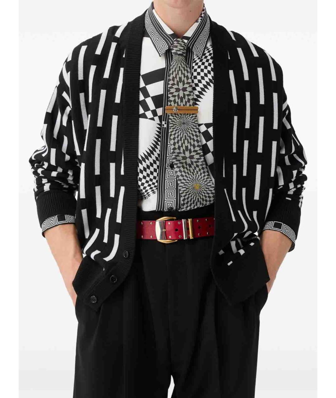 VERSACE Мульти шелковая кэжуал рубашка, фото 4