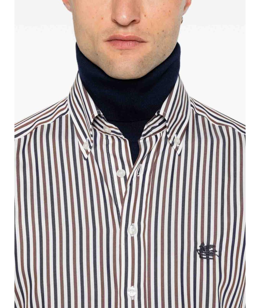 ETRO Мульти хлопковая кэжуал рубашка, фото 4