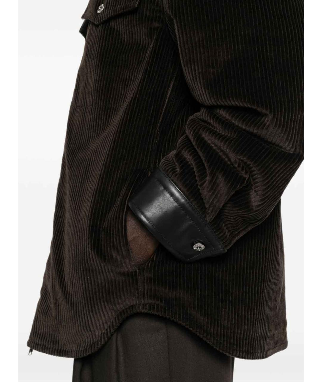 BOTTEGA VENETA Коричневая хлопковая куртка, фото 2