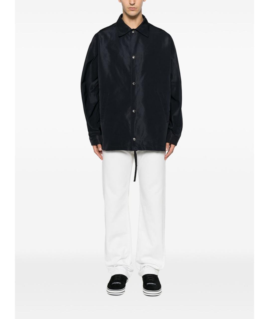 GIVENCHY Темно-синяя полиэстеровая куртка, фото 4