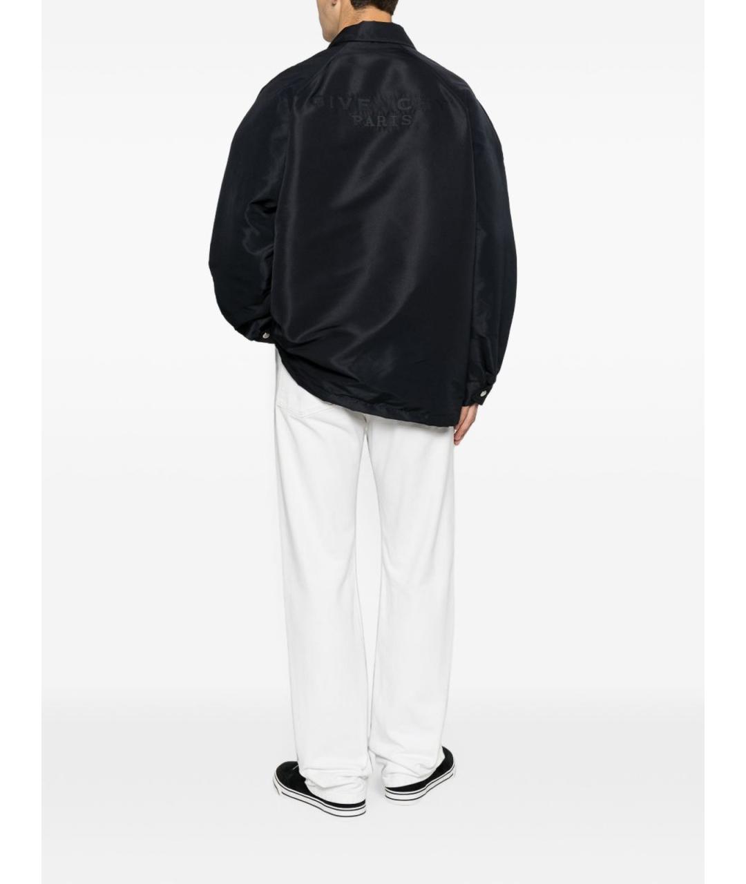 GIVENCHY Темно-синяя полиэстеровая куртка, фото 3