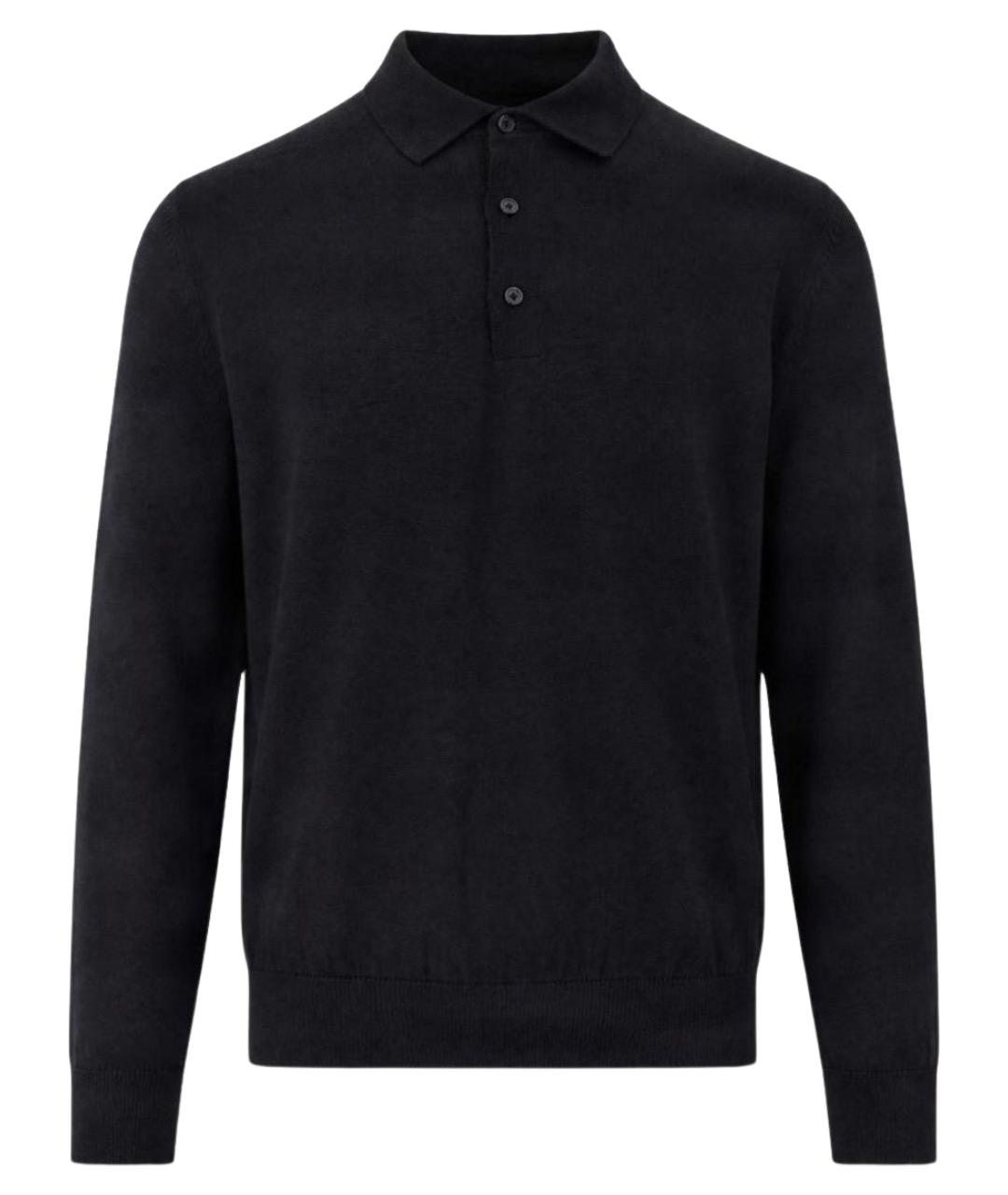 HUGO BOSS Черный шерстяной джемпер / свитер, фото 1