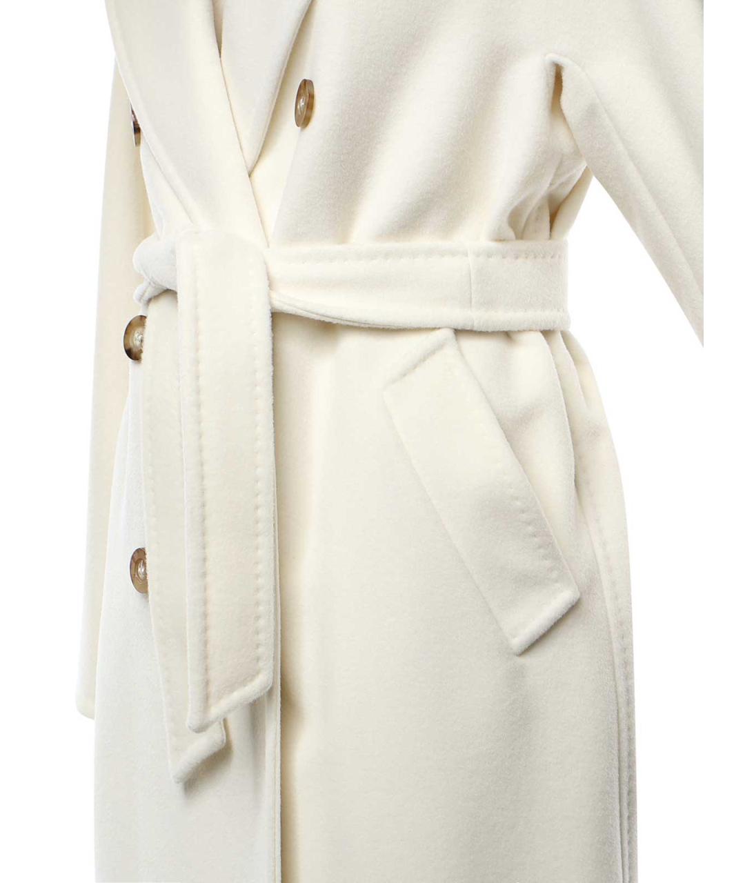 MAX MARA Белое шерстяное пальто, фото 3