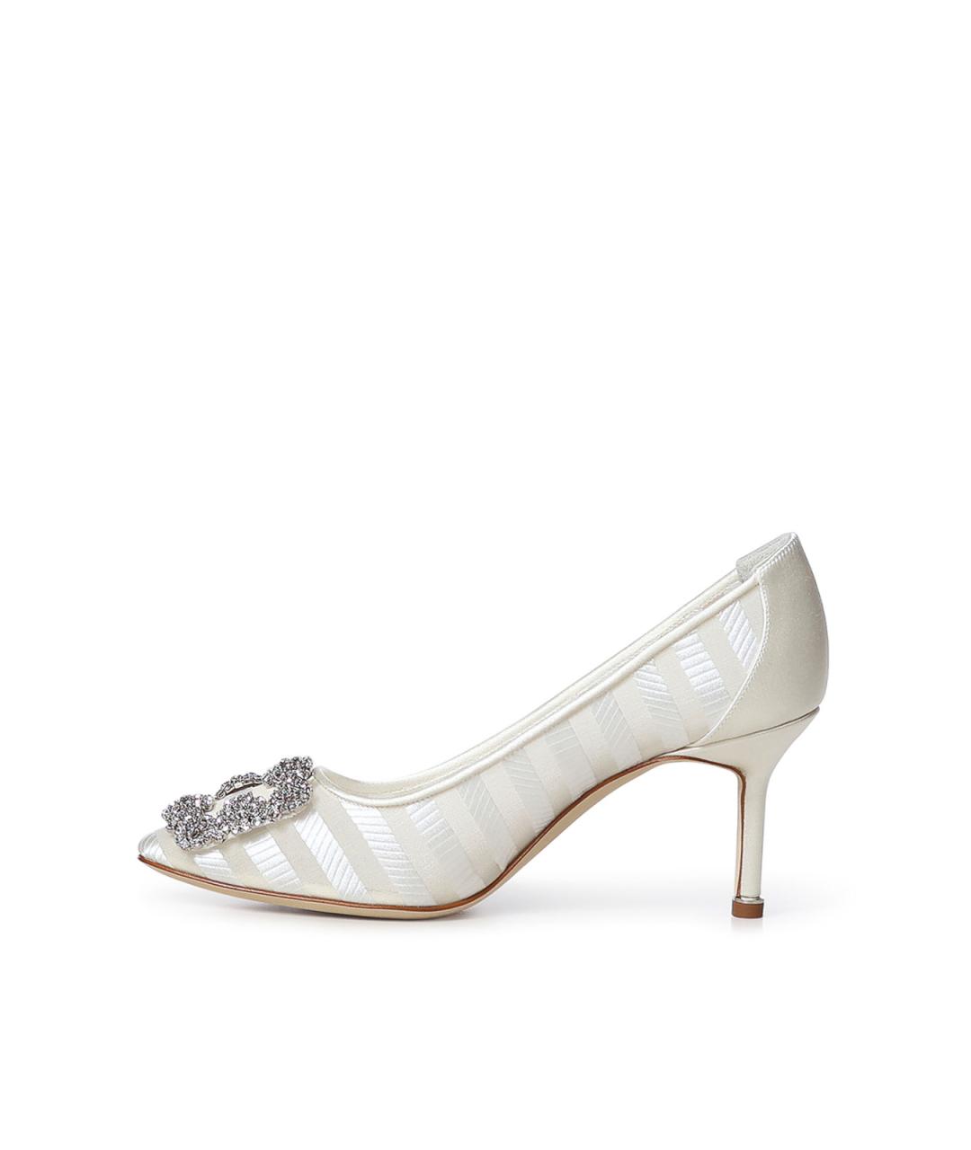 MANOLO BLAHNIK Мульти текстильные туфли, фото 3