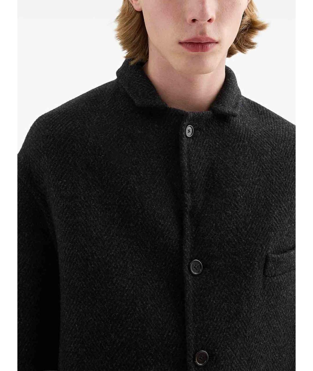 JIL SANDER Черный шерстяной пиджак, фото 4