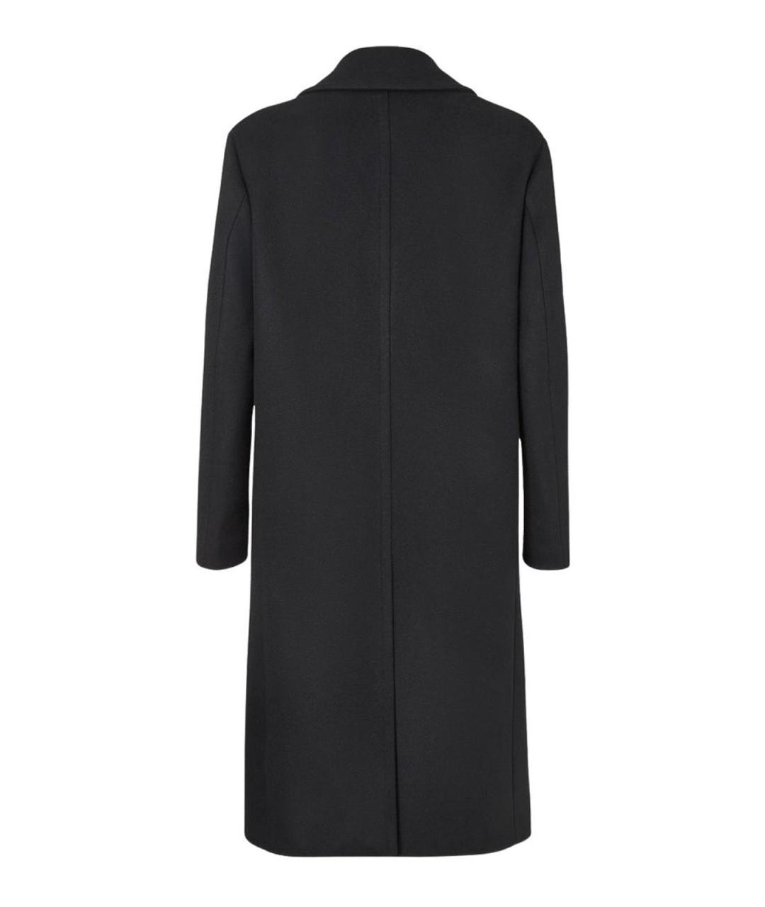 FENDI Черное шерстяное пальто, фото 2