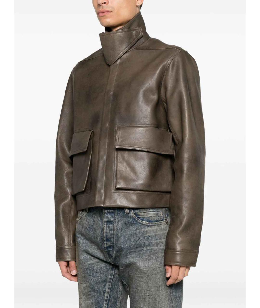 RICK OWENS Мульти кожаная куртка, фото 5