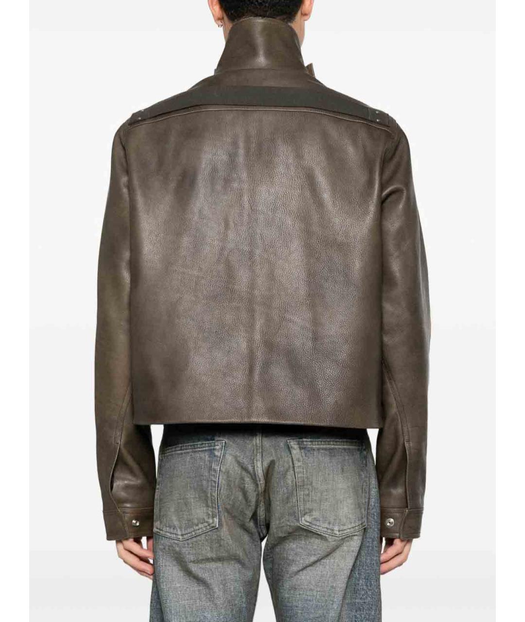 RICK OWENS Мульти кожаная куртка, фото 4