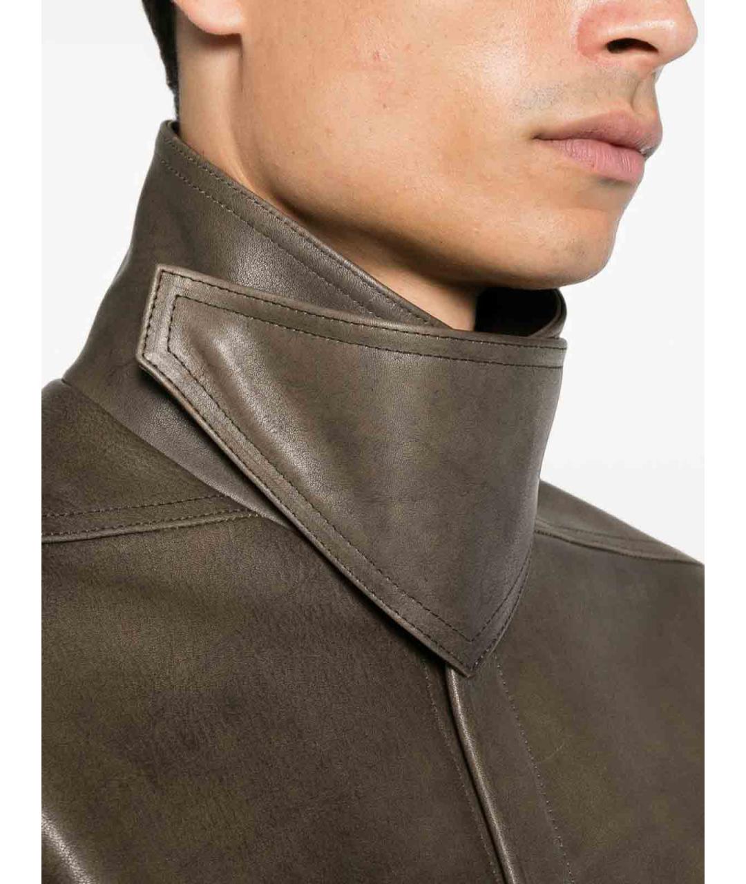 RICK OWENS Мульти кожаная куртка, фото 2
