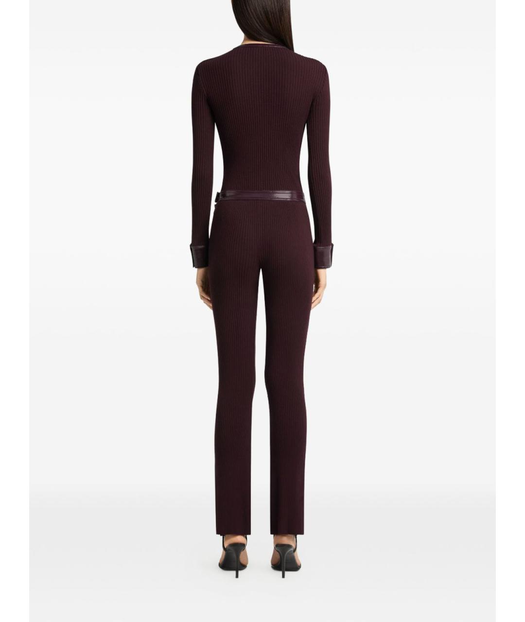 COURREGES Бордовый вискозный кардиган, фото 3