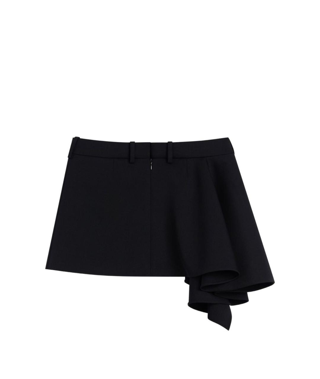 GIVENCHY Черная шерстяная юбка мини, фото 3