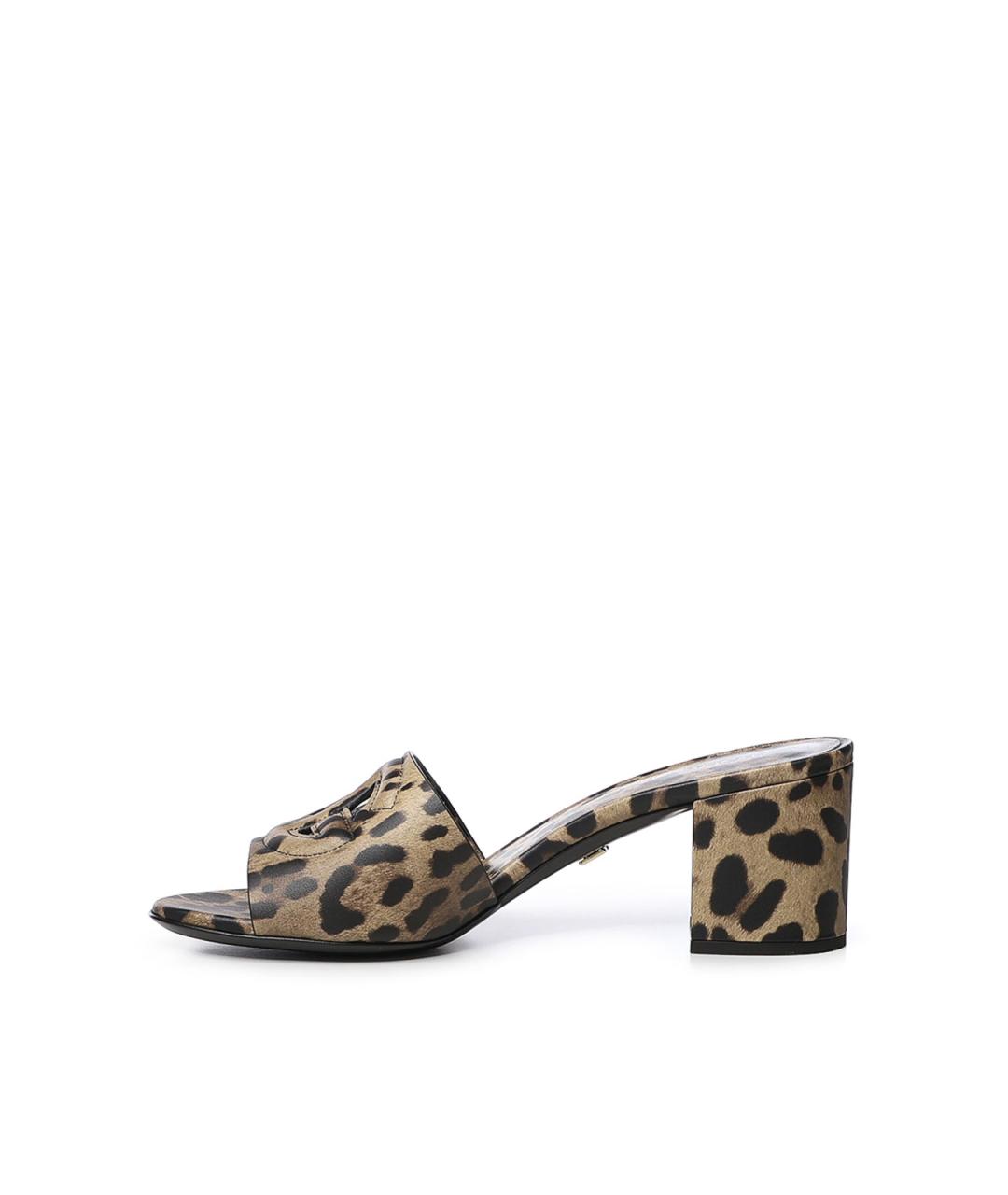 DOLCE&GABBANA Мульти кожаные мюли, фото 3