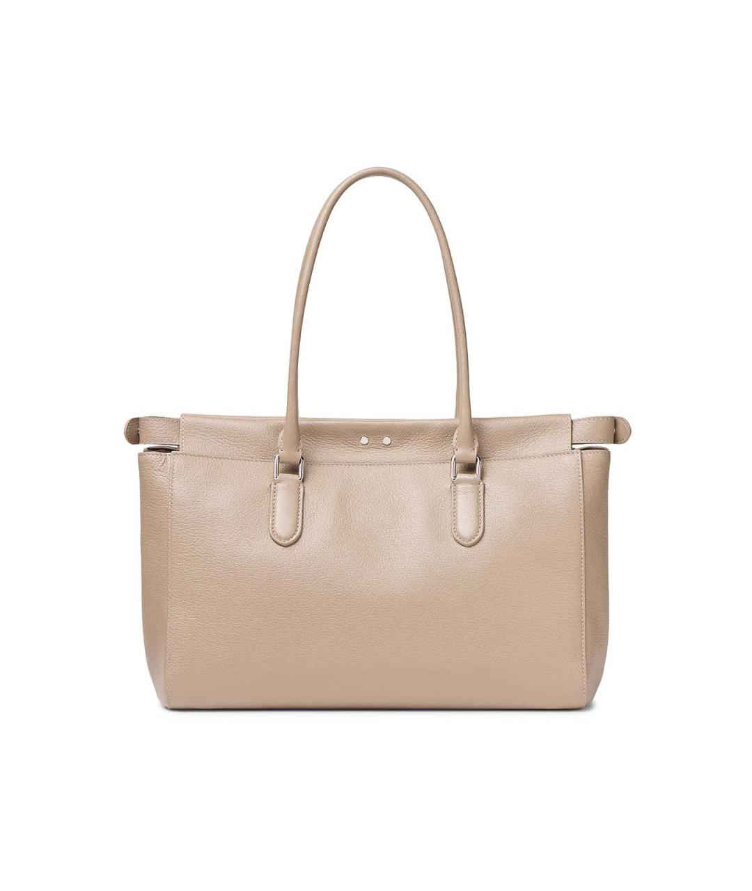 FENDI Бежевая кожаная сумка тоут, фото 2