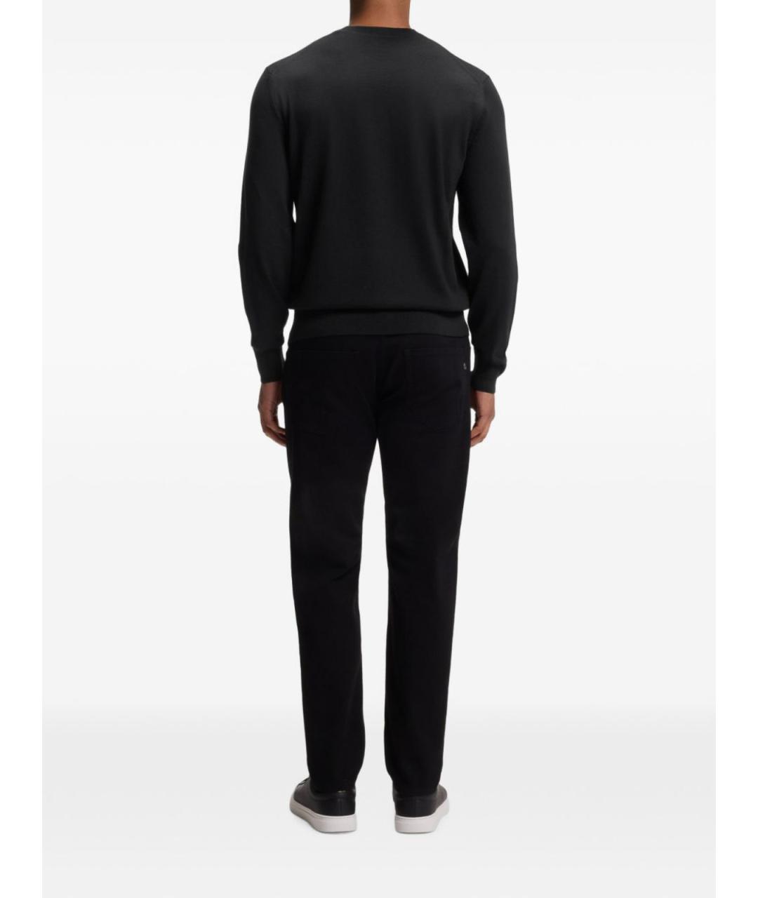HUGO BOSS Черный шерстяной джемпер / свитер, фото 3