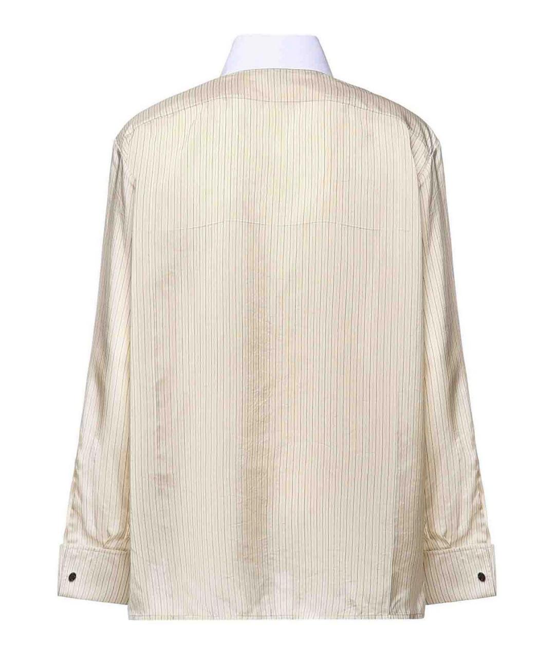 BOTTEGA VENETA Оранжевая вискозная рубашка, фото 2