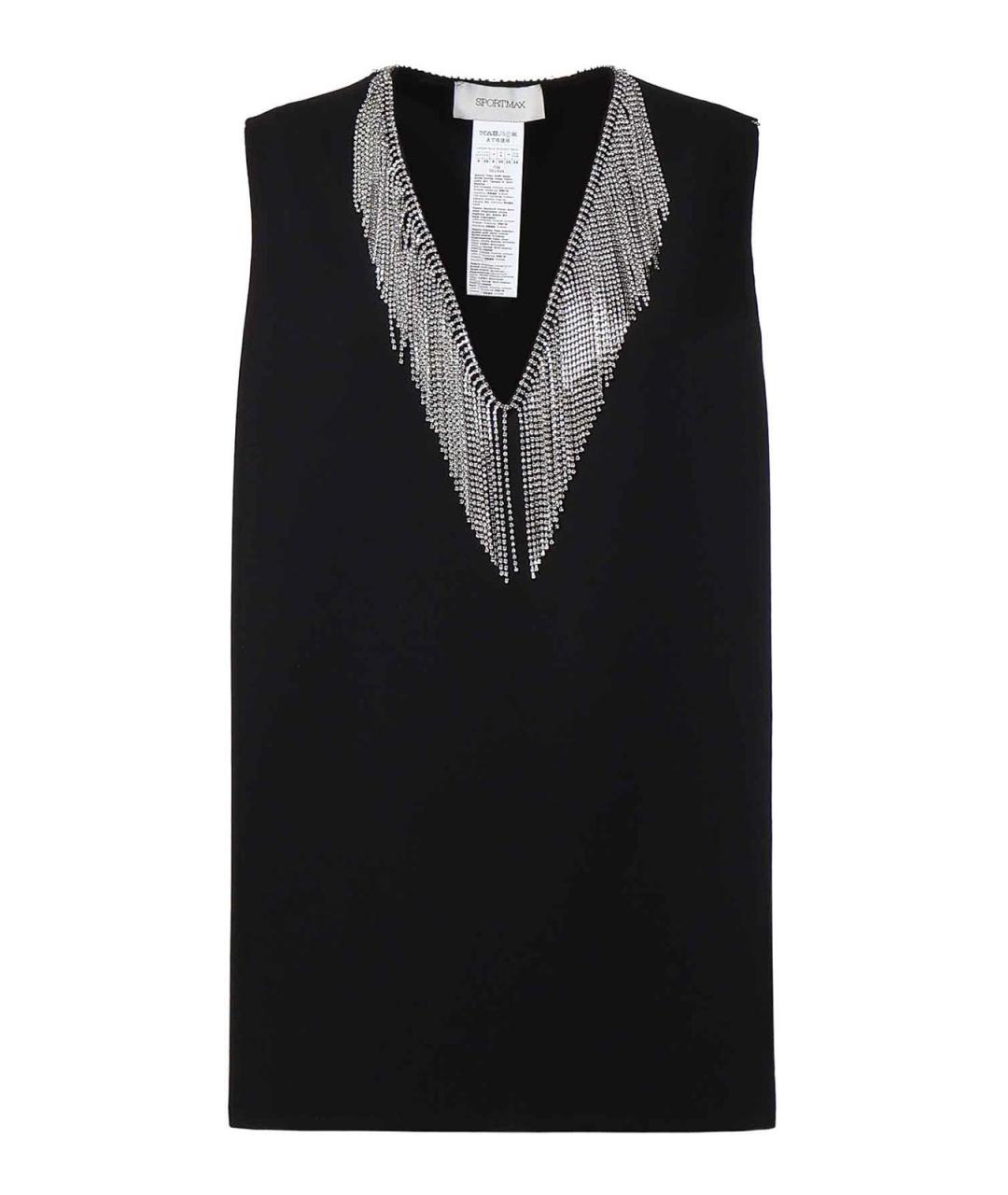 SPORTMAX Черная блузы, фото 1