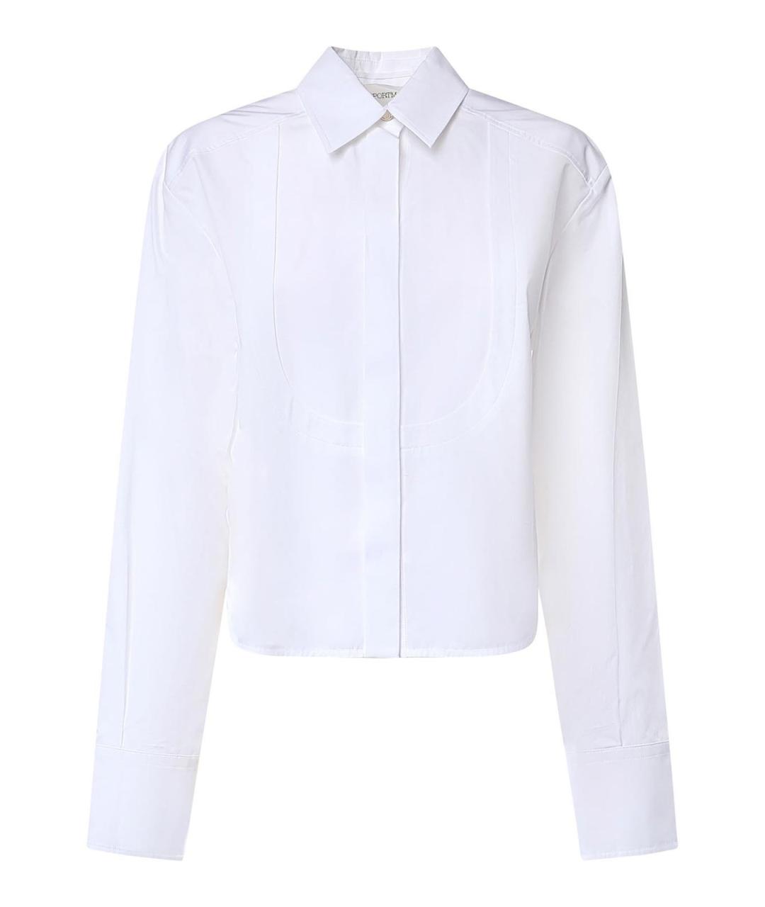 SPORTMAX Белая хлопковая рубашка, фото 1